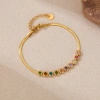European and American accessories, fashionable bracelets, women's light luxury, niche and high-end accessory wholesale, simple and versatile, elegant titanium steel jewelry Application Scenario